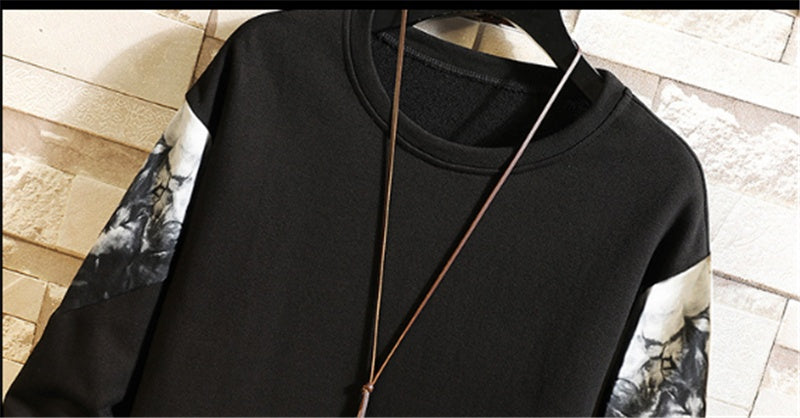 Loose Fat Shirt Long-sleeved Sweater Men